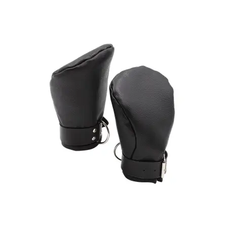 Ouch! Neoprene Lined Paw Mitts - Black, Adjustable, Universal Fit