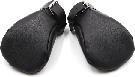 Ouch! Neoprene Lined Paw Mitts - Black, Adjustable, Universal Fit
