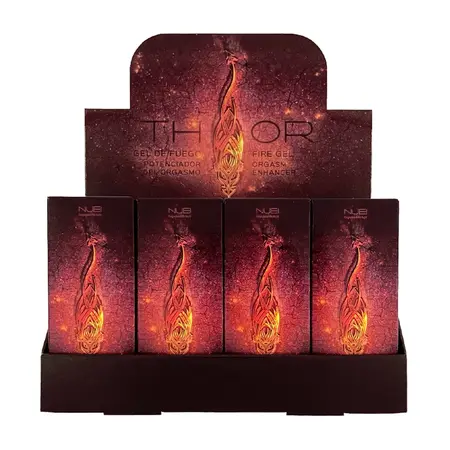 Nuei Thor Travel Size Display - 20 x 10ml Veganski Osvježavajući Gel Voćne Arome