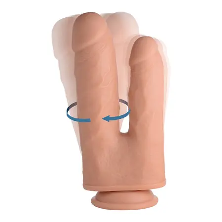 Double Shot Tečni Silikonski Dvostrani Model 20.5 cm Vibrirajući Sistem