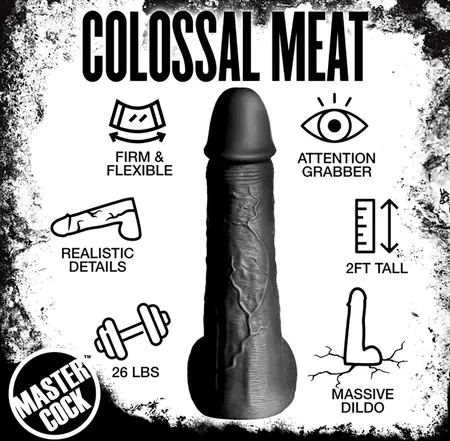Doc Johnson Moby Intimni Model 60 cm Crni Silikon XL Veličina