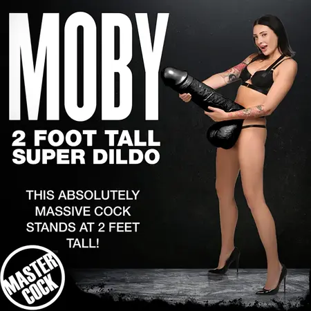 Doc Johnson Moby Intimni Model 60 cm Crni Silikon XL Veličina