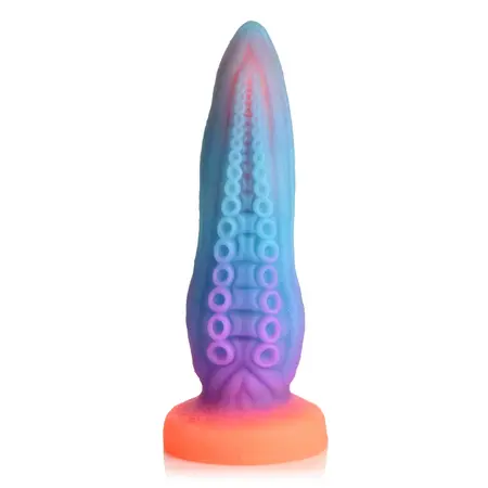 XR Brands Tenta Arm Silicone Model Glow-in-the-Dark Blue-Purple-Orange
