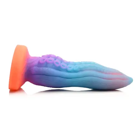 XR Brands Tenta Arm Silicone Model Glow-in-the-Dark Blue-Purple-Orange