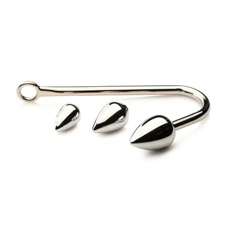 XR Brands Master Series Trainer Set with 3 Aluminum Alloy Plugs & Hook