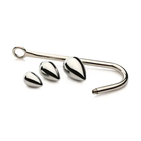 XR Brands Master Series Trainer Set with 3 Aluminum Alloy Plugs & Hook