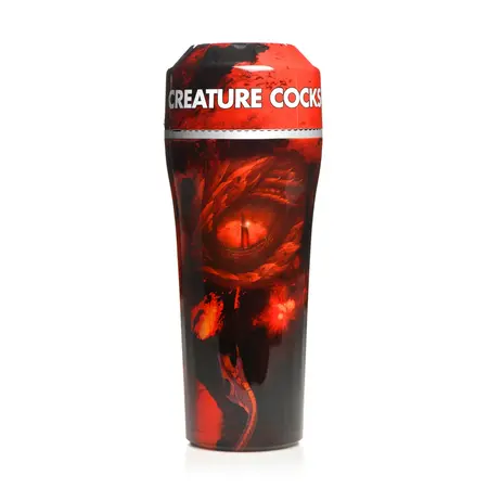 XR Brands Dragon Snatch Intimna Mašina Crvena Teksturirani rukav