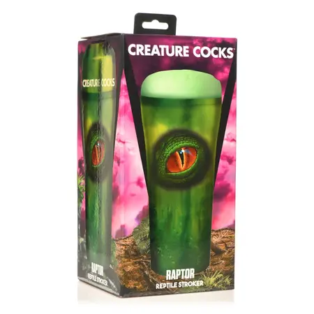 XR Brands Raptor Reptile Intimni Uređaj Zeleni Teksturirani Silikon
