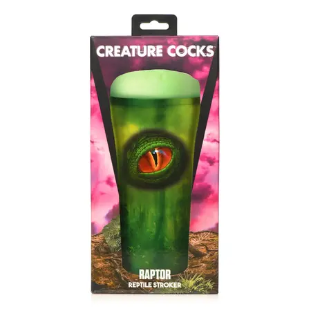 XR Brands Raptor Reptile Intimni Uređaj Zeleni Teksturirani Silikon