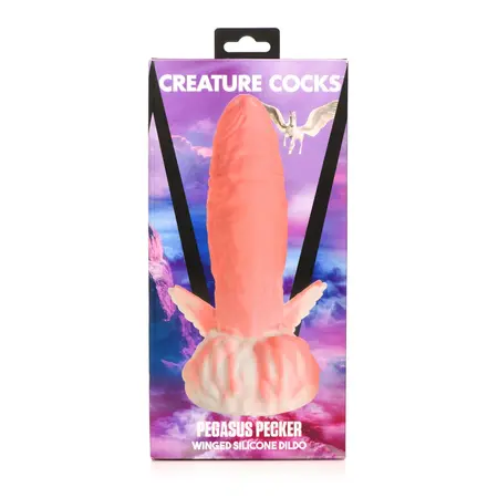Pegasus Pecker Krilati Silikonski Model Roze - Teksturirani Intimni Uređaj