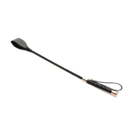 XR Brands Master Series Jahački Bič 61 cm Veganska Koža Crna