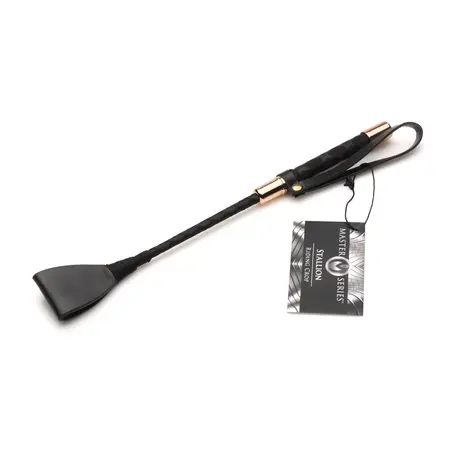 XR Brands Master Series Jahački Bič 30 cm Veganska Koža Crna