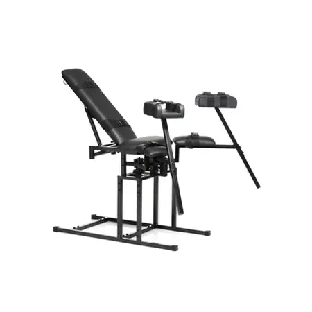 Master Series Obedience Restraint Chair Adjustable Iron Frame 330 lbs