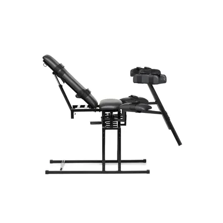 Master Series Obedience Restraint Chair Adjustable Iron Frame 330 lbs