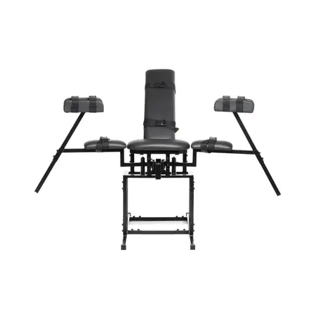 Master Series Obedience Restraint Chair Adjustable Iron Frame 330 lbs