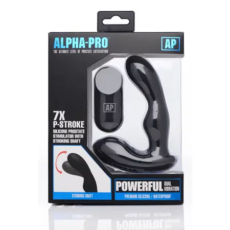 XR Brands P-Stroke Prostate Wellness Uređaj 7 Funkcija Crni Silikon