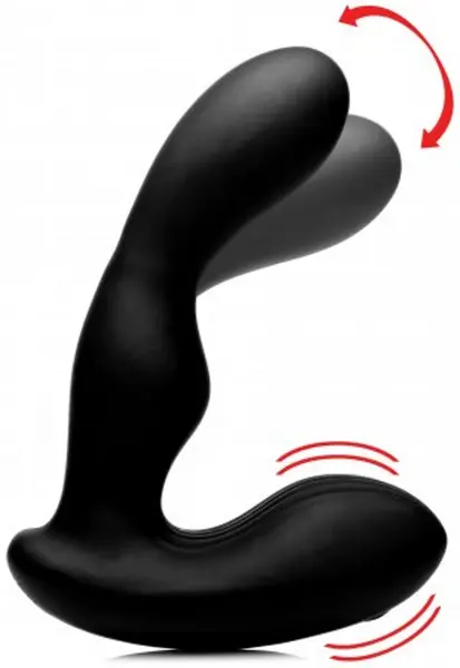 XR Brands P-Stroke Prostate Wellness Uređaj 7 Funkcija Crni Silikon