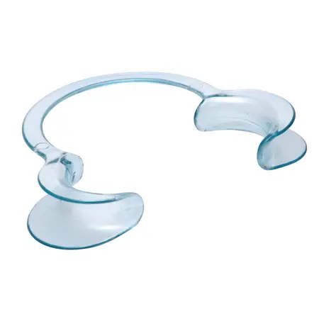 Master Series Dental Cheek Retractor Blue 4.5in Plastic Mouth Opener