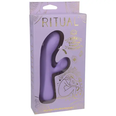 CalExotics Aura punjivi silikonski zeko vibrator Lila