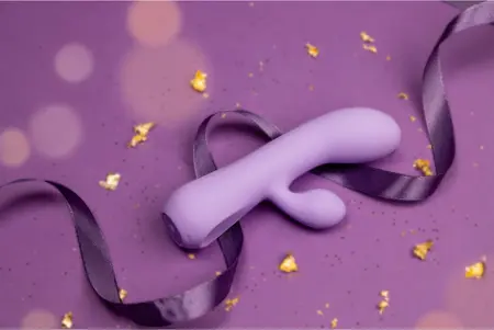 CalExotics Aura punjivi silikonski zeko vibrator Lila