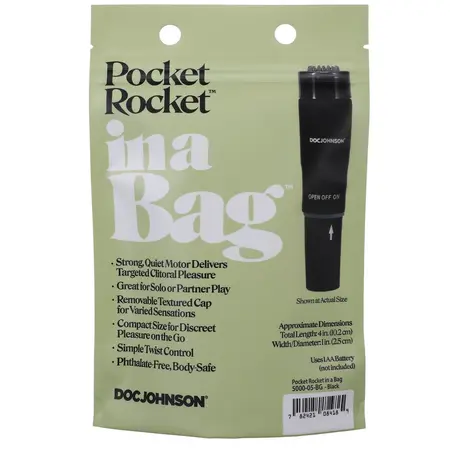 Doc Johnson Pocket Rocket Mini intimni masažer – kompaktni beli model