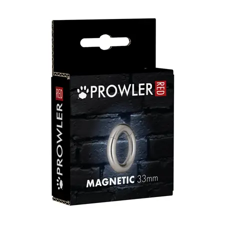Lovehoney Magnetic Steel Ring 33mm - Innovative Magnetic Clasp, Silver