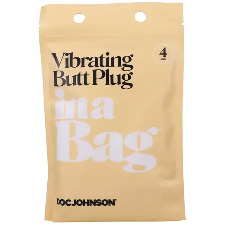 Doc Johnson vibrirajući analni čep 10 funkcija 4 inča silikonski crni