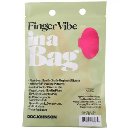 CalExotics Finger Vibe roze – punjivi silikonski prsten za stimulaciju