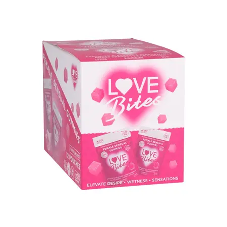 Love Bites Female Gummies 12 Pack - Herbal Formula, Fast-Acting, 9g