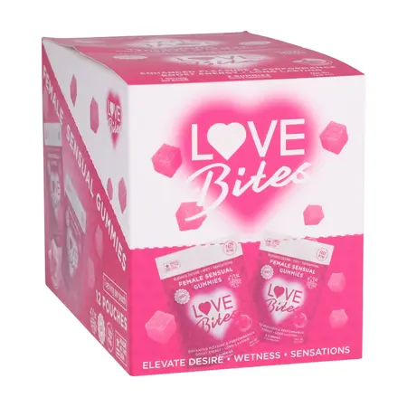 Love Bites Female Gummies 12 Pack - Herbal Formula, Fast-Acting, 9g