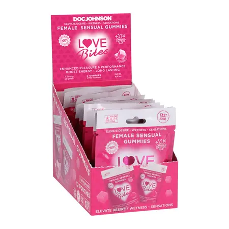 Love Bites Female Gummies 12 Pack - Herbal Formula, Fast-Acting, 9g