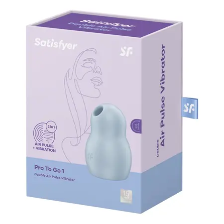 Satisfyer Pro To Go 1 dualni air pulse i vibracija, kompaktni, roze, USB