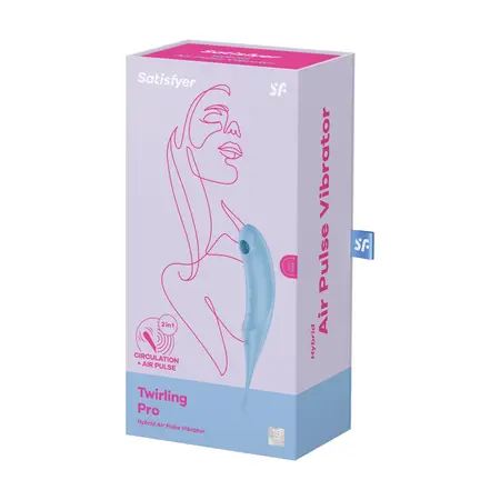 Satisfyer Twirling Pro Intimate Device with App Control, Silicone, Pink