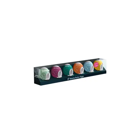 Satisfyer Intimate Stimulation Egg Set - 6 Textured Cyberskin Models