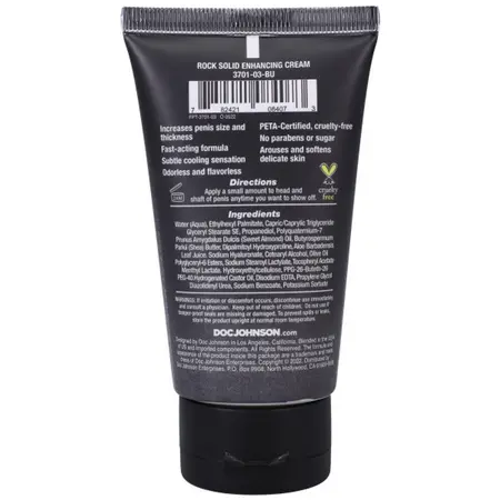Rock Solid Enhancing Cream 60ml - Firming Cosmetic Formula for Men