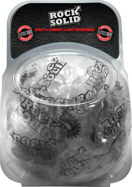 Blush Performance C-Ring Set 2-Pack - 50 Pieces, Black & Clear, TPE