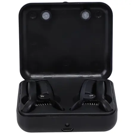 Doc Johnson Vibro Grippers Rechargeable Vibrating Clamps Black