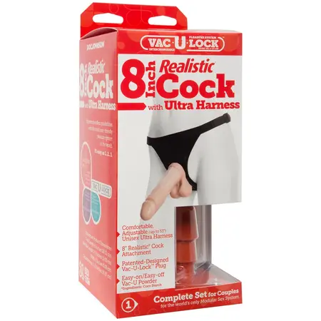 Doc Johnson Ultra Harness set 20 cm intimna mašina sa Vac-U-Lock