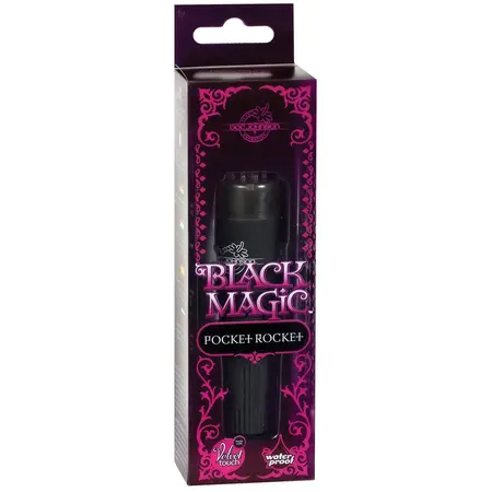 Doc Johnson Black Magic Pocket Rocket intimni masažer crni