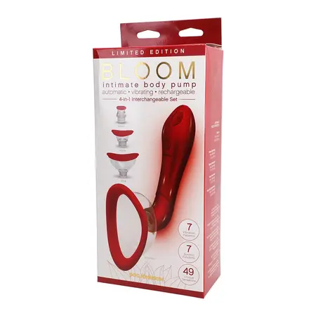 CalExotics Automatic Vibrating Body Pump 4-Head System USB Rechargeable