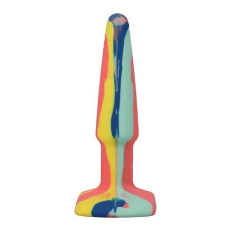 A-Play Groovy Silikonski Udobni Čep 10 cm Višebojni by Doc Johnson