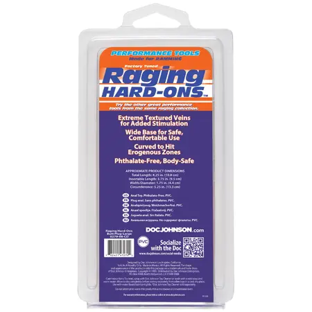 Doc Johnson Raging Hard-Ons Intimni Čep Vanila 10 cm