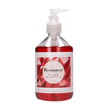 Shiatsu Romance Massage Oil Rose Scented 500ml - Nourishing Formula