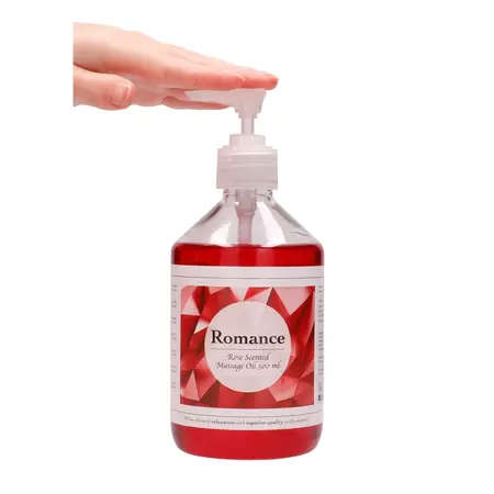 Shiatsu Romance Massage Oil Rose Scented 500ml - Nourishing Formula