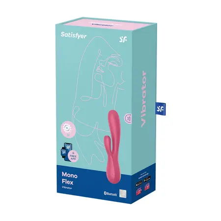 Satisfyer Mono Flex Aplikacijom Kontrolisani Silikonski Sistem sa Dva Motora, Roze