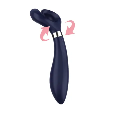 Satisfyer Endless Fun Partner Rotirajući Višenamenski Silikonski Uređaj, Crni