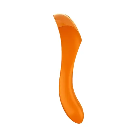 Satisfyer Candy Cane Mini Vibrator, Crno-Narandžasti, Kompaktni Prstni Model