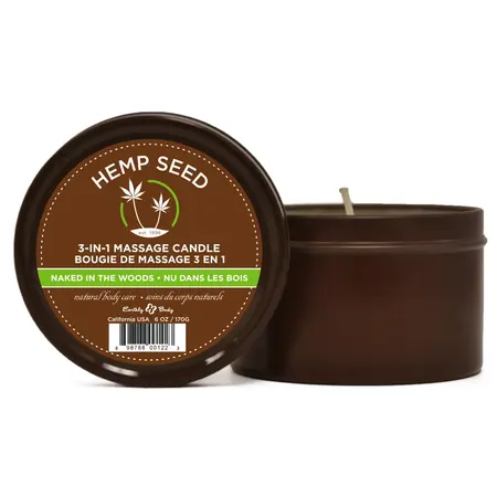 Earthly Body Naked in the Woods 3-in-1 Massage Candle 170g