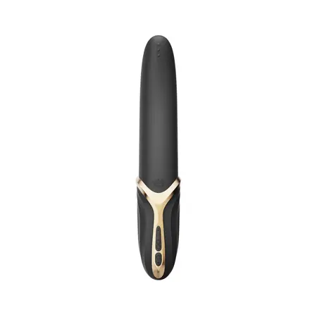 Eve Obsidian Black Dual-Motor Silicone Intimate Device with Heating