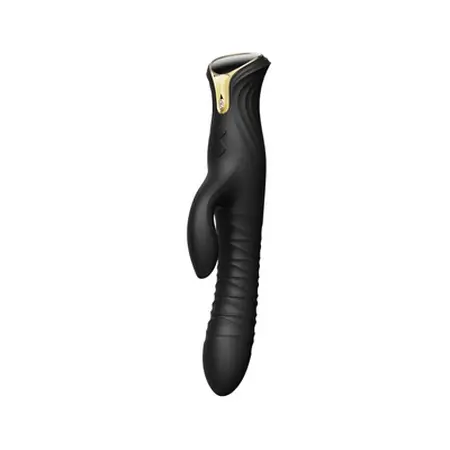 ZALO MOSE Intimate Device Rabbit Thruster Obsidian Black, Heated, Dual Motor